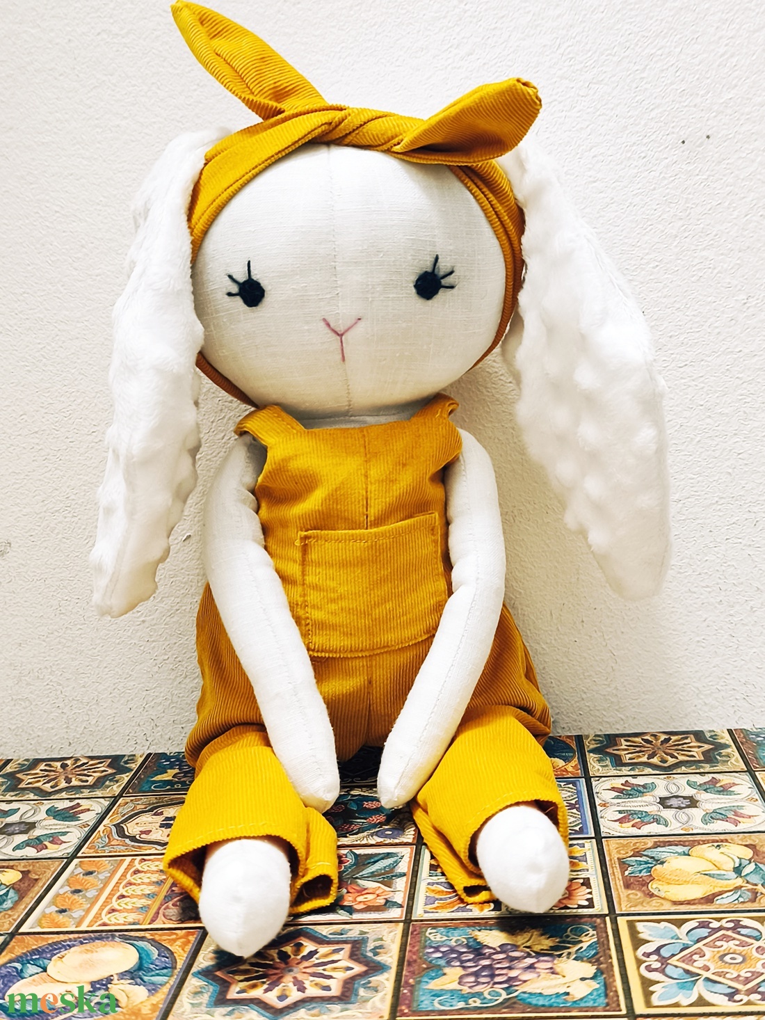 Toppanka textil nyuszi - játék & sport - plüssállat & játékfigura - nyuszi - Meska.hu