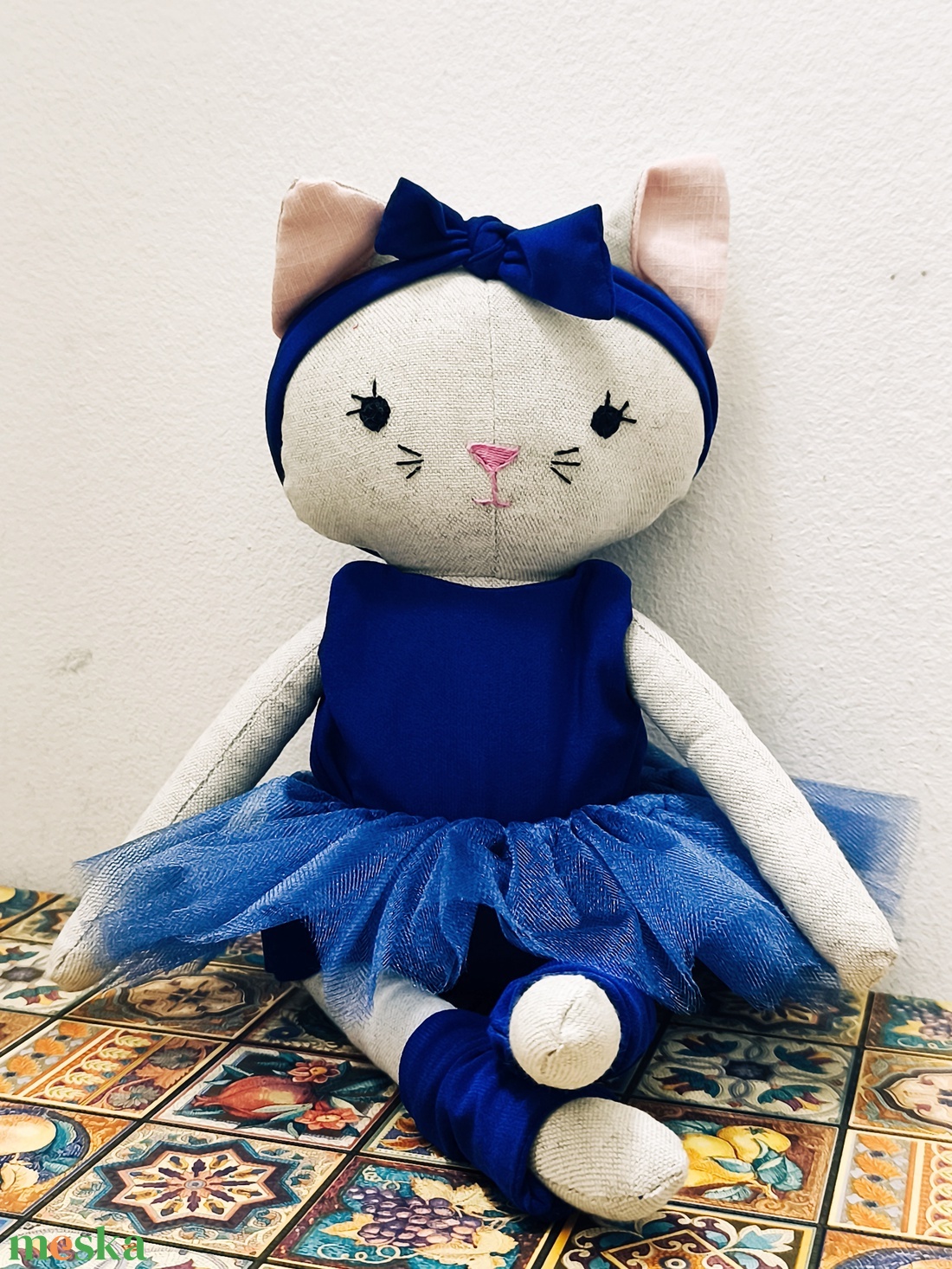 Ciliom textil cica - játék & sport - plüssállat & játékfigura - cica - Meska.hu