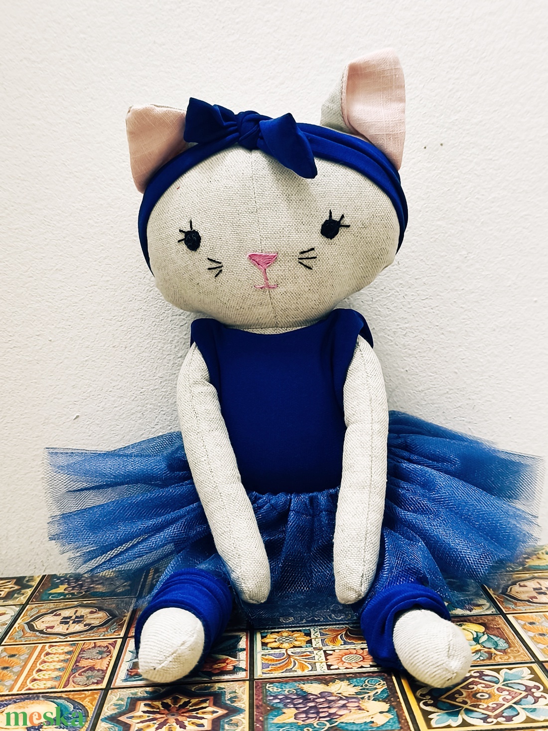 Ciliom textil cica - játék & sport - plüssállat & játékfigura - cica - Meska.hu