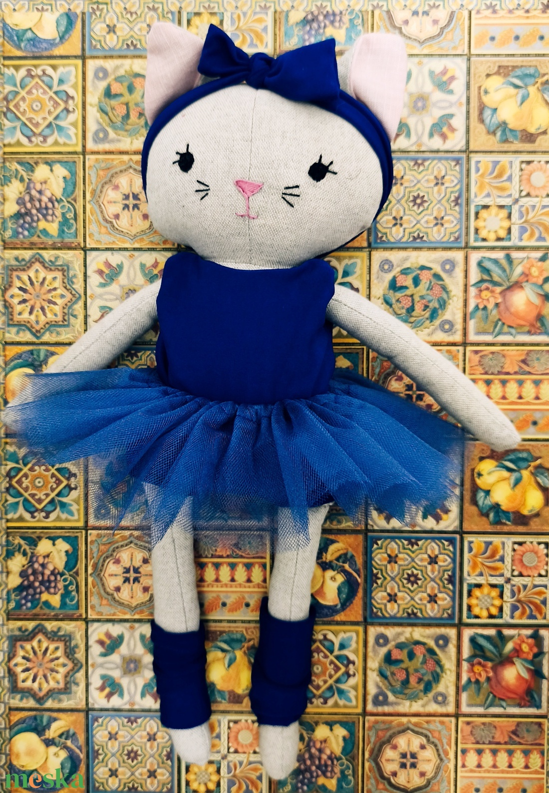 Ciliom textil cica - játék & sport - plüssállat & játékfigura - cica - Meska.hu