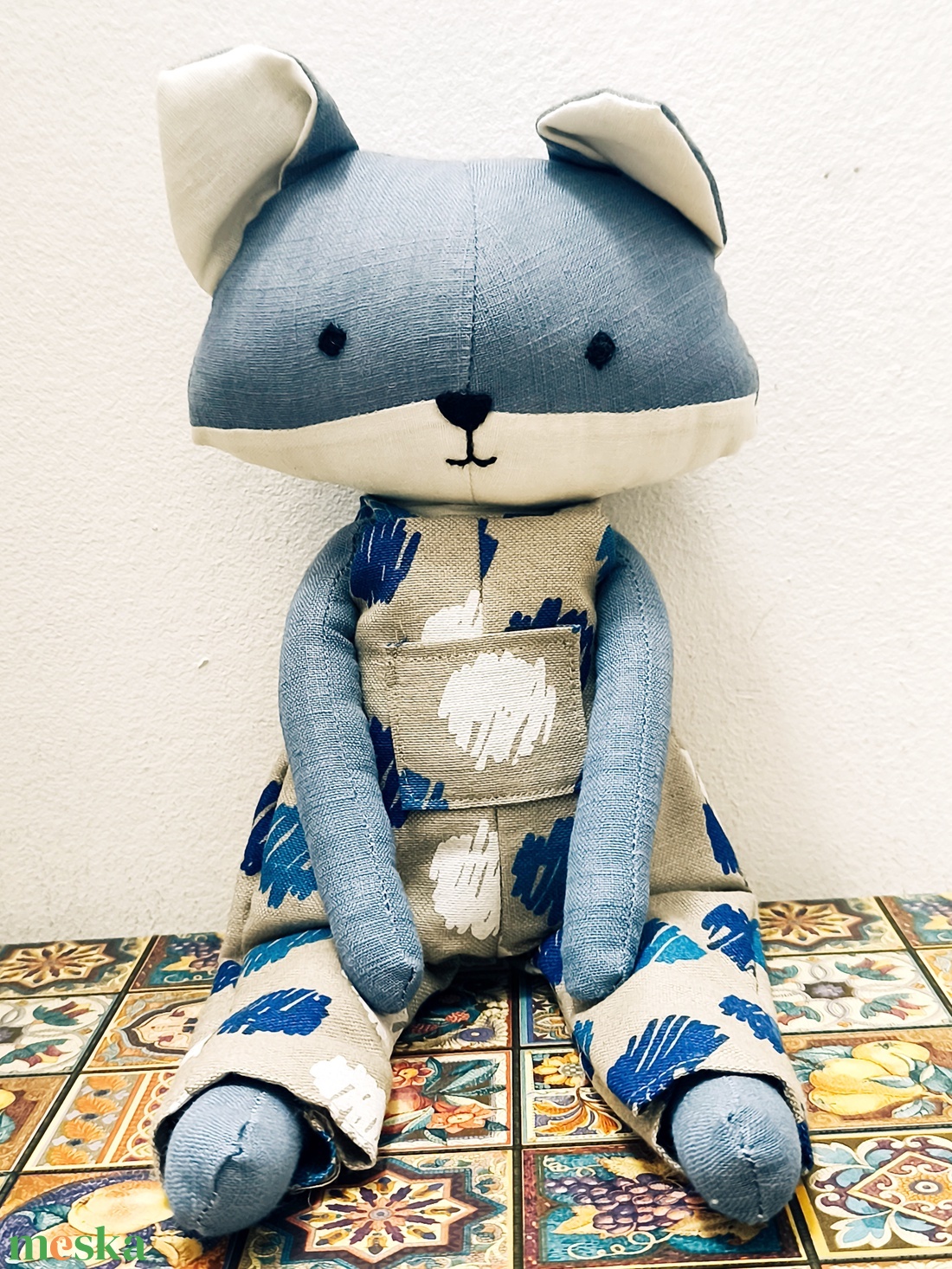 Lupo textil farkas - játék & sport - plüssállat & játékfigura - más figura - Meska.hu