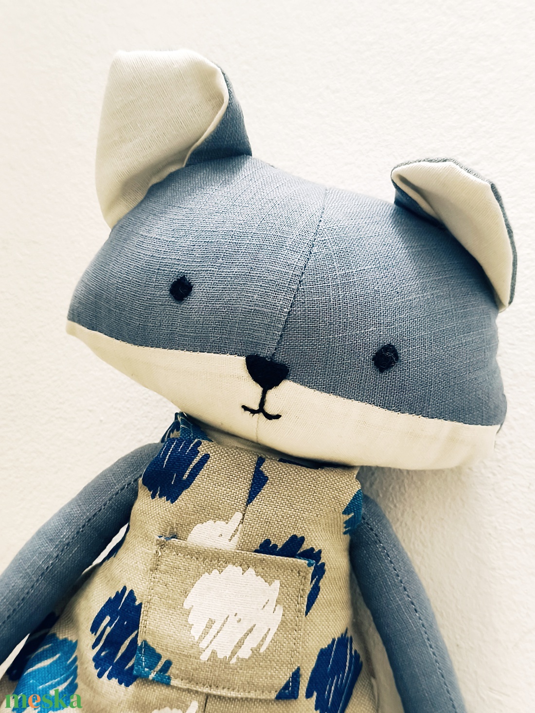 Lupo textil farkas - játék & sport - plüssállat & játékfigura - más figura - Meska.hu