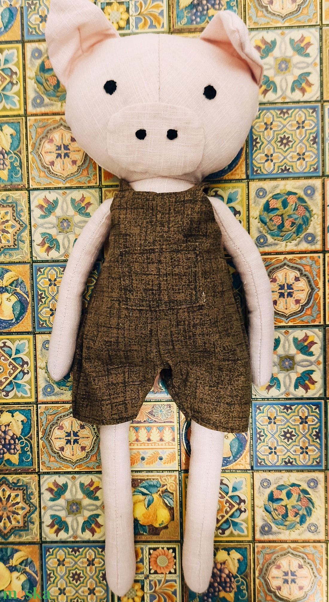 Pörcike textil malac - játék & sport - plüssállat & játékfigura - malac - Meska.hu