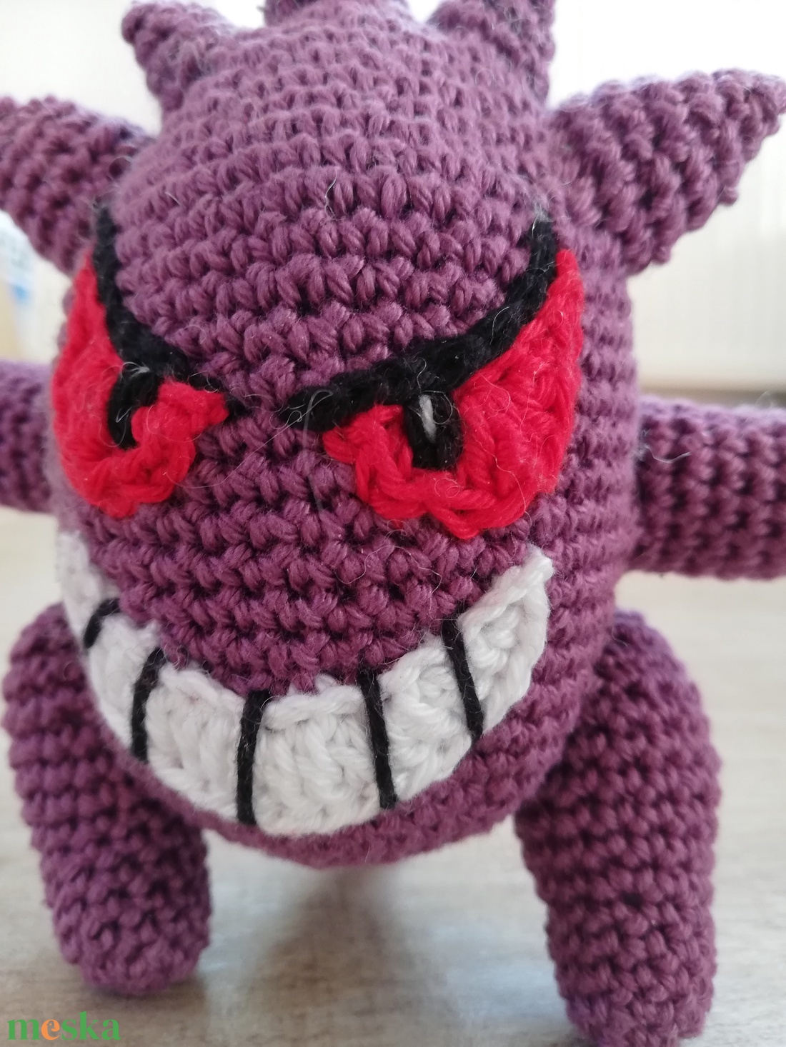 Gengar lila horgolt pokémon - játék & sport - plüssállat & játékfigura - más figura - Meska.hu