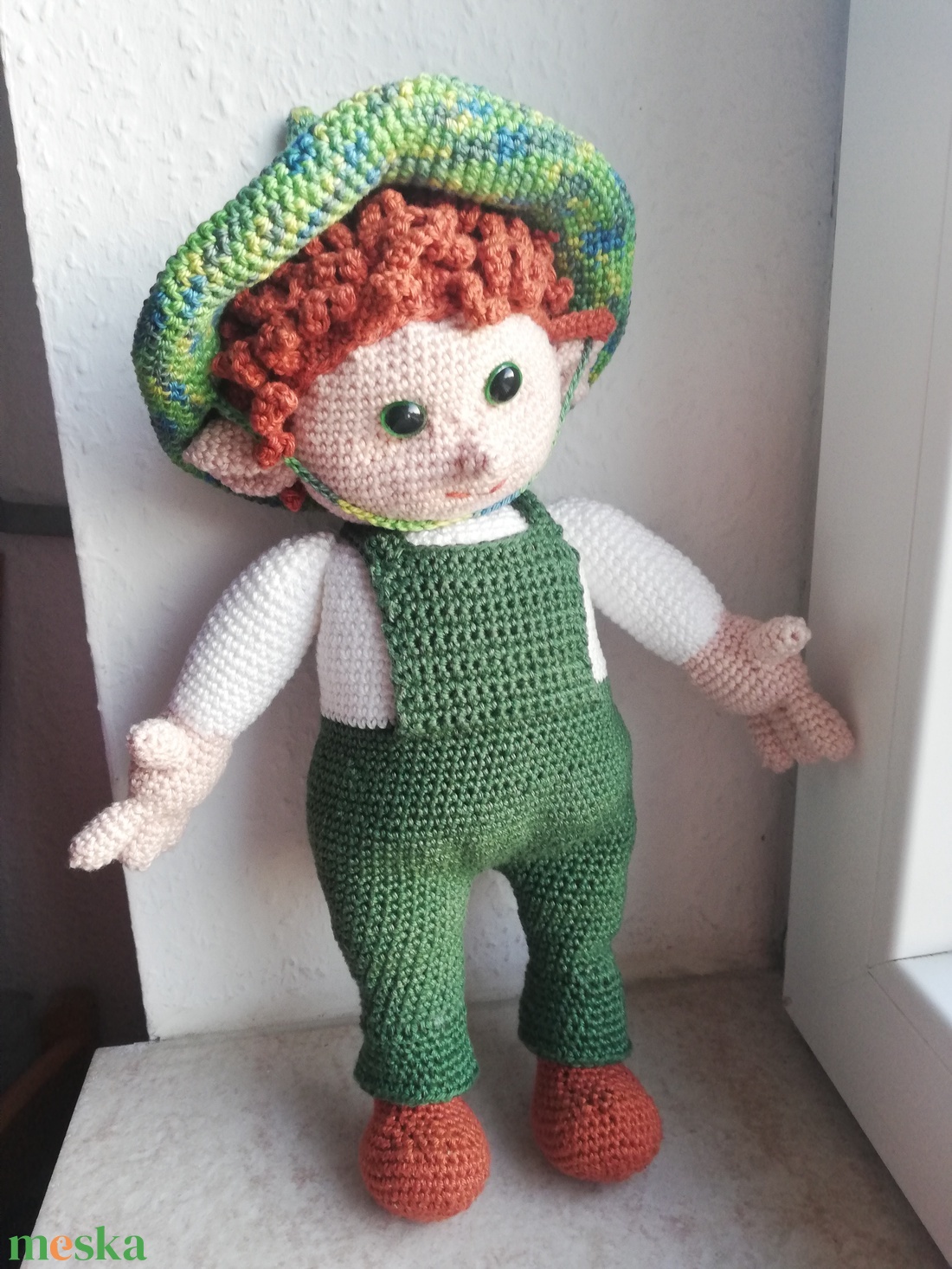 Horgolt kerti manó - játék & sport - plüssállat & játékfigura - ember - Meska.hu