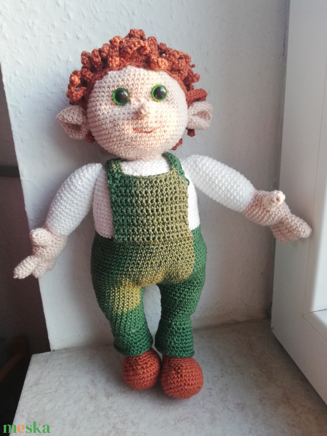 Horgolt kerti manó - játék & sport - plüssállat & játékfigura - ember - Meska.hu