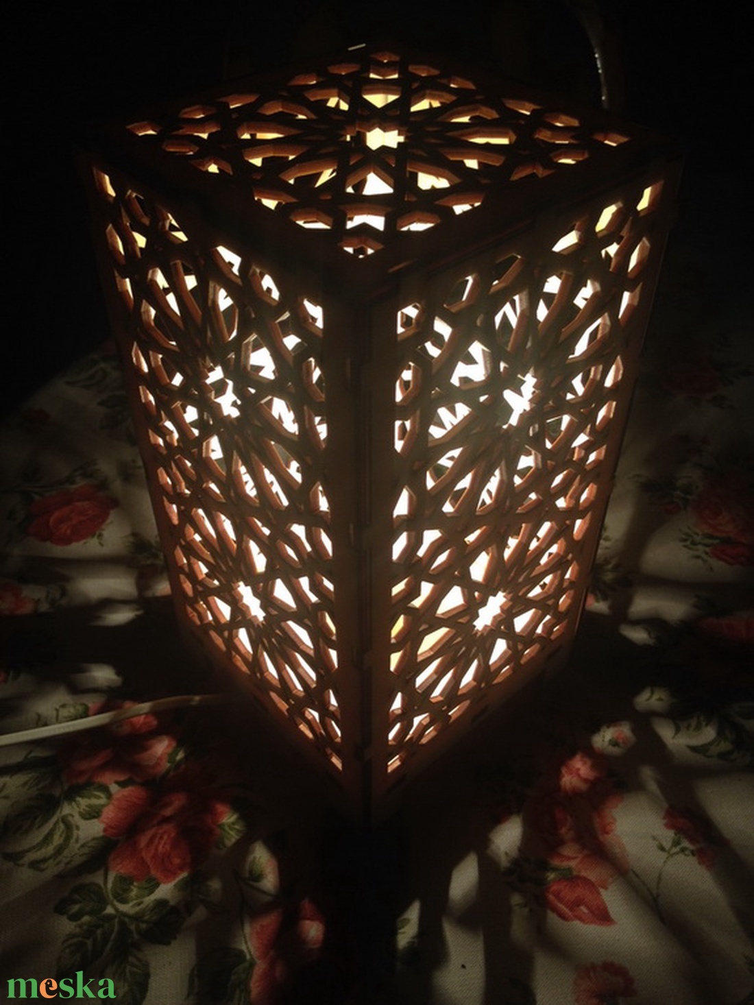 Marokkói mintás asztali lámpa, hangulatvilágítás - otthon & lakás - lámpa - hangulatlámpa - Meska.hu