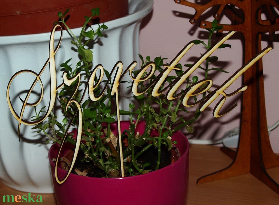 'Szeretlek' tortába, virágba szúrható fa felirat - otthon & életmód - dekoráció - dísztárgy - Meska.hu 'Szeretlek' tortába, virágba szúrható fa felirat - otthon & életmód - dekoráció - dísztárgy - Meska.hu