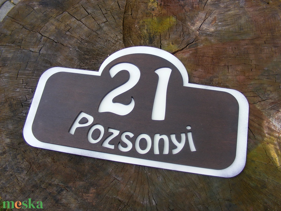 Utcanévtábla, házszámtábla, utcanév tábla, házszám tábla - otthon & lakás - ház & kert - házszám - Meska.hu