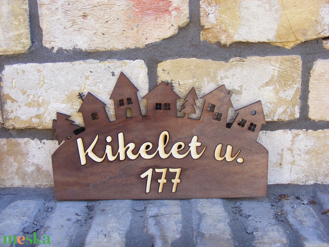 Utcanévtábla, házszámtábla, utcanév tábla, házszám tábla - otthon & életmód - ház & kert - házszám - Meska.hu