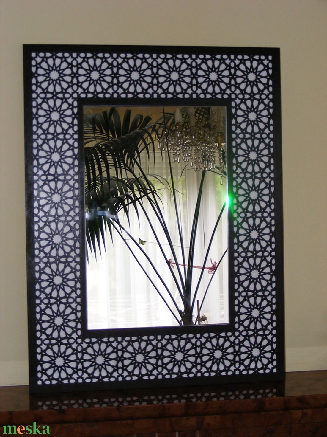 Marokkói mintás tükör 65x50cm - otthon & lakás - dekoráció - tükör - Meska.hu
