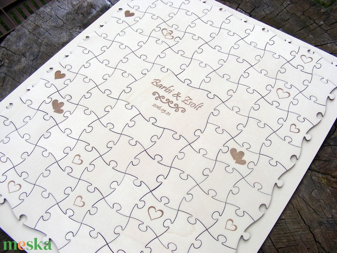 Esküvői vendégkönyv puzzle darabkákból - esküvő - emlék & ajándék - vendégkönyv - Meska.hu Esküvői vendégkönyv puzzle darabkákból - esküvő - emlék & ajándék - vendégkönyv - Meska.hu
