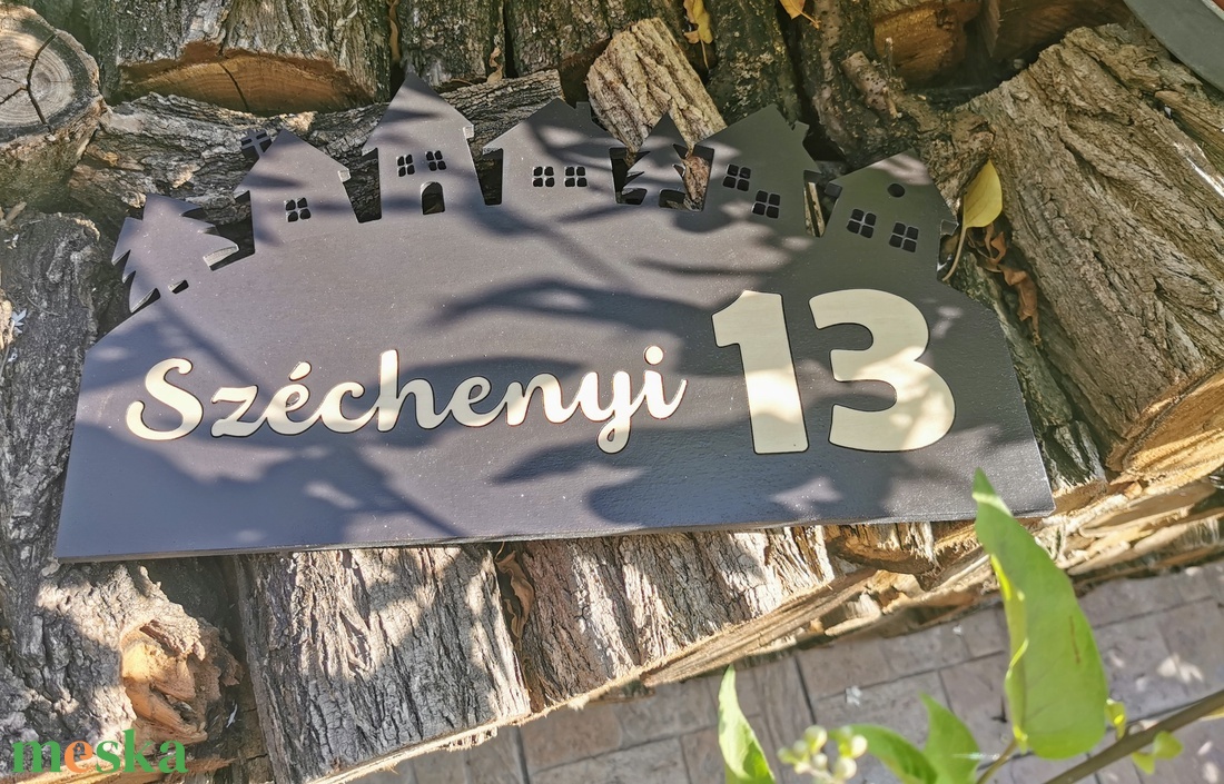 Utcanévtábla, házszámtábla, utcanév tábla, házszám tábla - otthon & életmód - ház & kert - házszám - Meska.hu