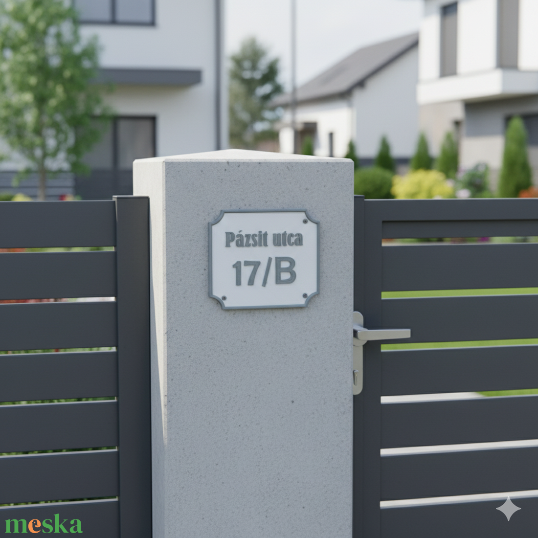 Utcanévtábla, házszámtábla, utcanév tábla, házszám tábla - otthon & életmód - ház & kert - házszám - Meska.hu