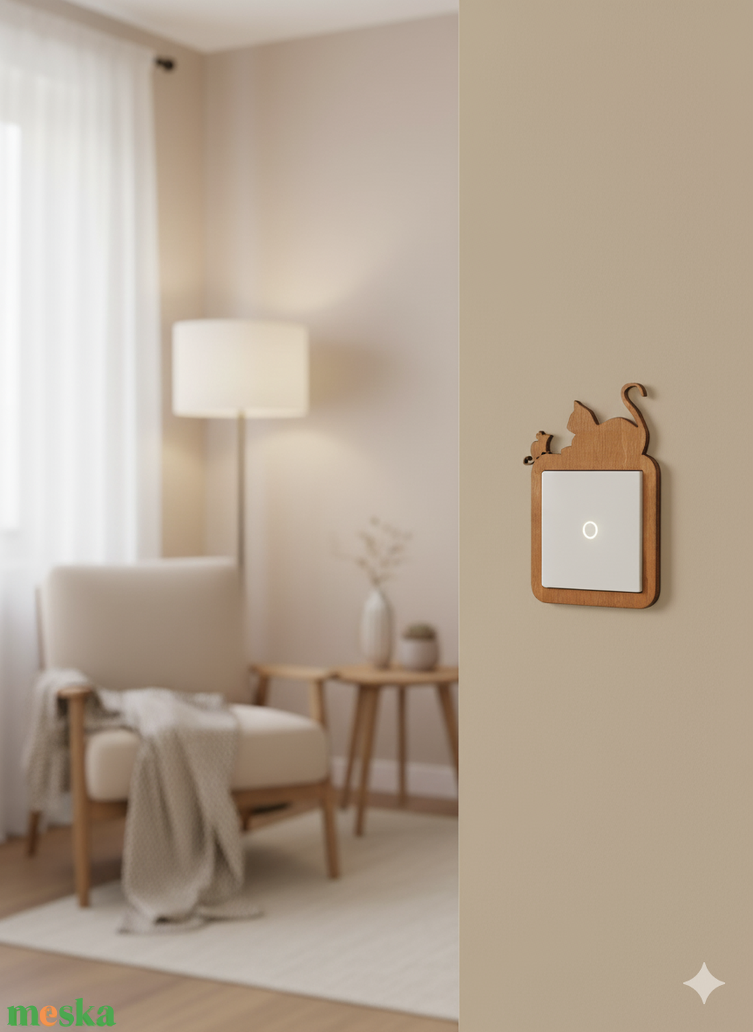 Kapcsolódísz, cicás, egeres, konnektordísz - otthon & életmód - dekoráció - dísztárgy - Meska.hu