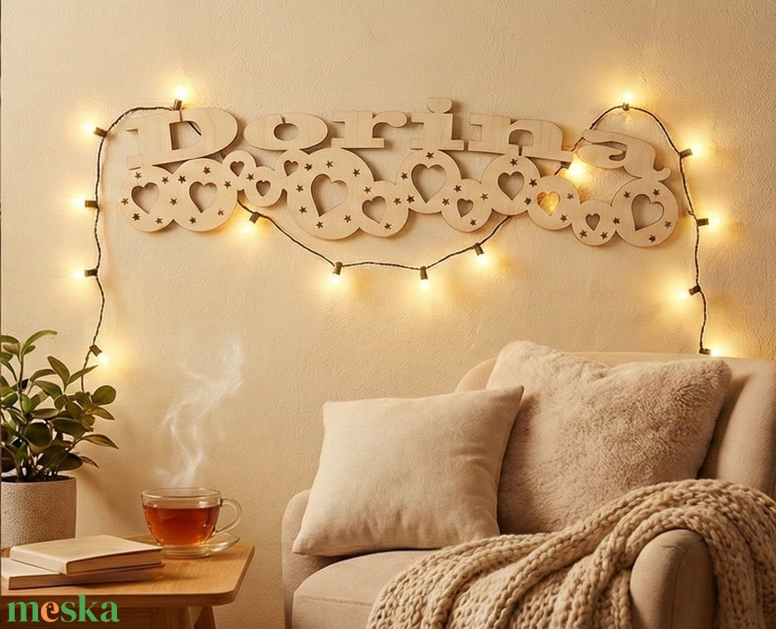 Fa ajtódísz faldísz felirat - otthon & életmód - dekoráció - ajtó- és ablak dekoráció - ajtódísz & kopogtató - Meska.hu