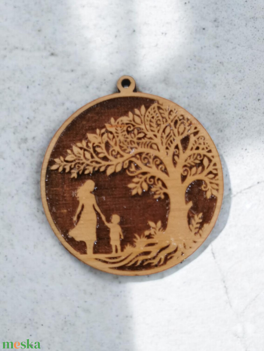Az Élet Fája � Anya és Gyermeke Kézműves Fa Medál - ékszer - nyaklánc - medál - Meska.hu