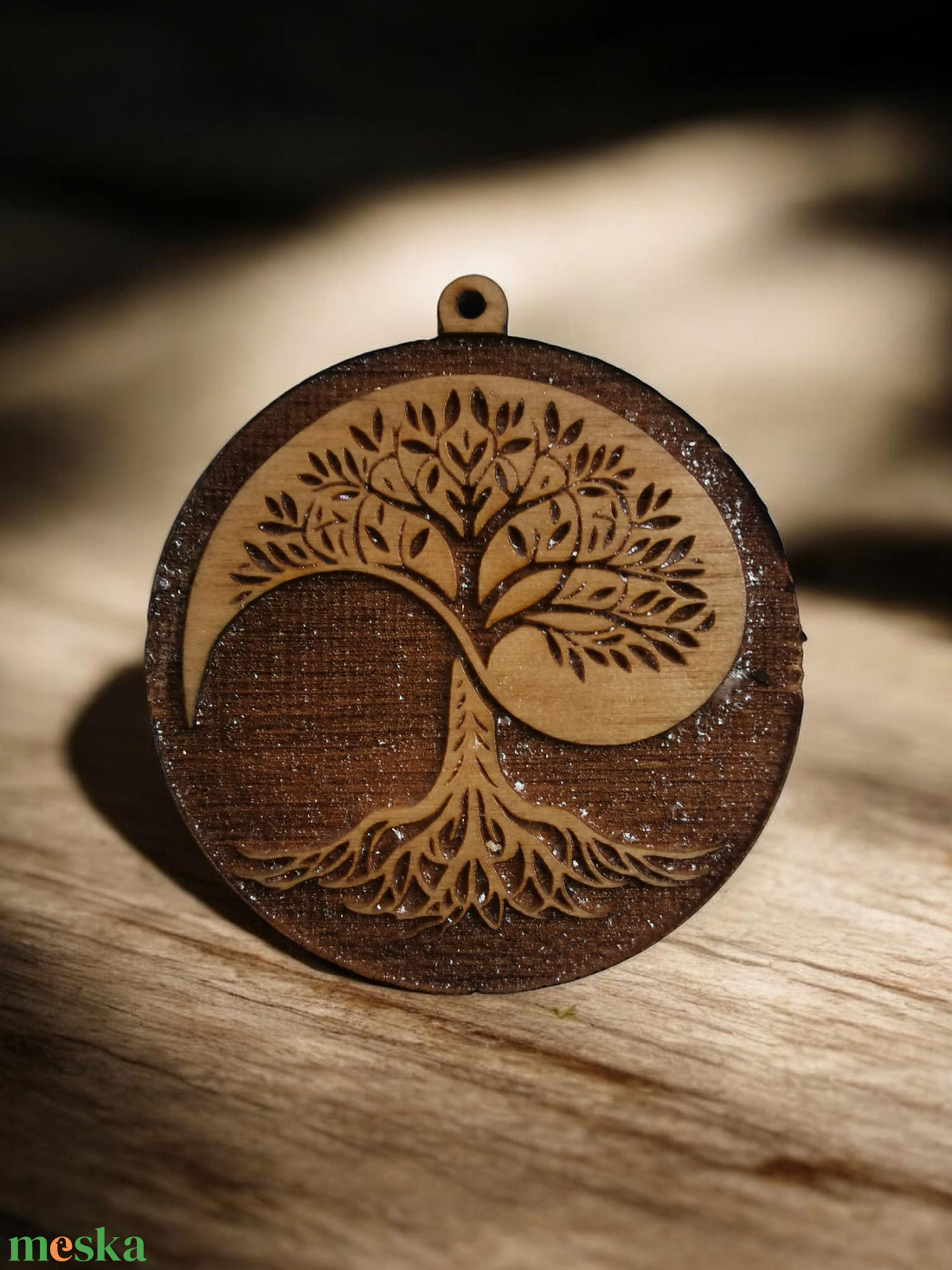 Belső Egyensúly � Jin-Jang Élet Fája Kézműves Fa Medál - ékszer - nyaklánc - medál - Meska.hu