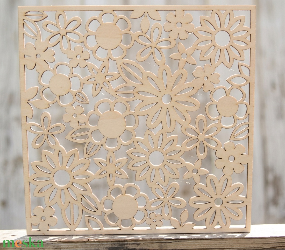 Pergola natur, térelválasztó elem, ablakdísz, falidísz, lámpabúra 40x40 cm - otthon & életmód - dekoráció - fali és függő dekoráció - falra akasztható dekor - Meska.hu