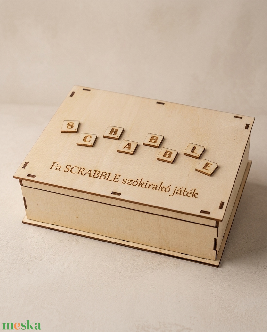 Fa SCRABBLE szókirakó játék - játék & sport - készségfejlesztő és logikai játék - logikai játékok - Meska.hu
