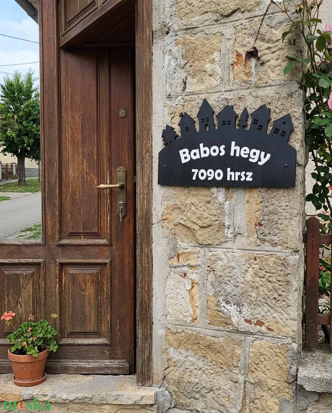 Utcanévtábla, házszámtábla, utcanév tábla, házszám tábla - otthon & életmód - ház & kert - házszám - Meska.hu