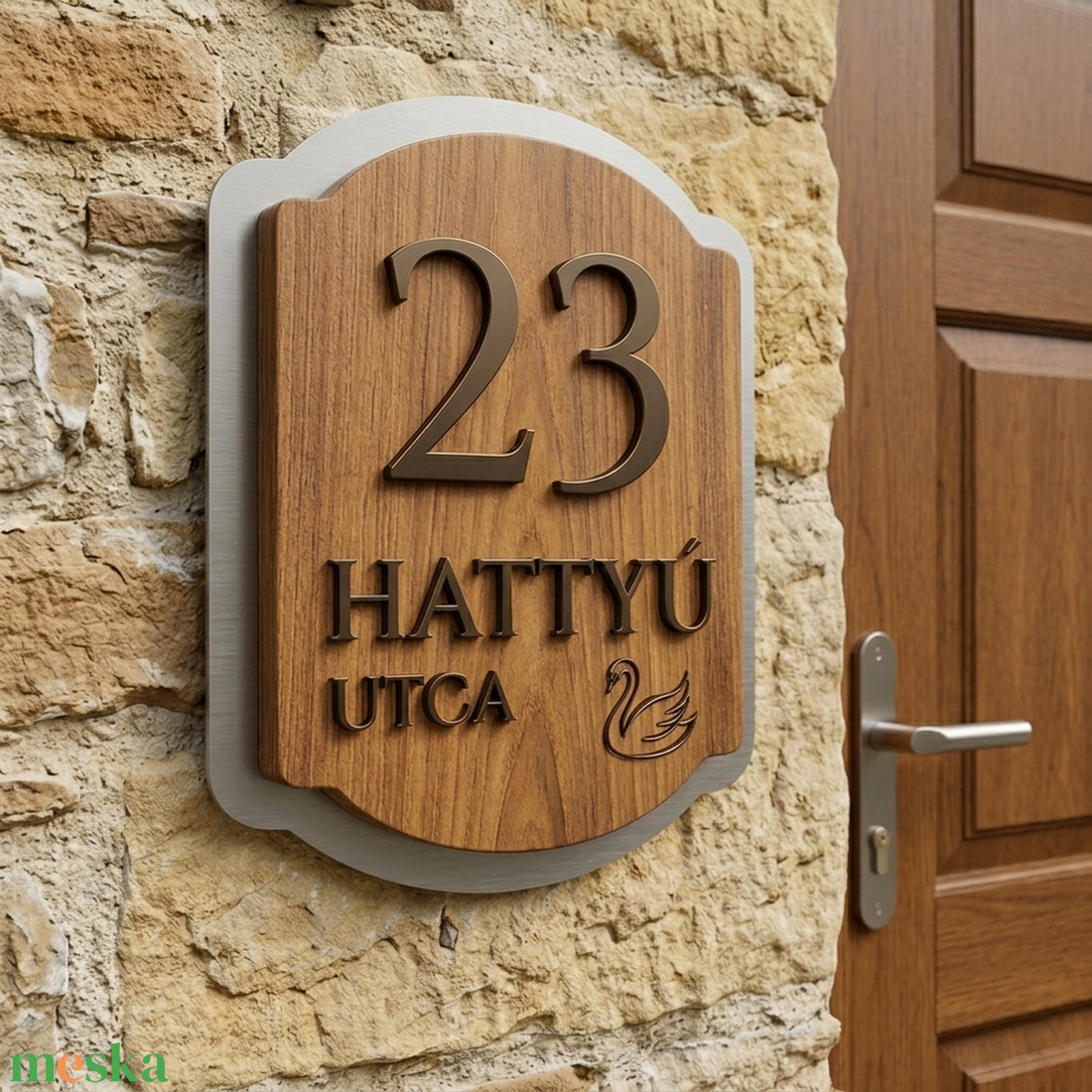 Utcanévtábla, házszámtábla, utcanév tábla, házszám tábla - otthon & életmód - ház & kert - házszám - Meska.hu