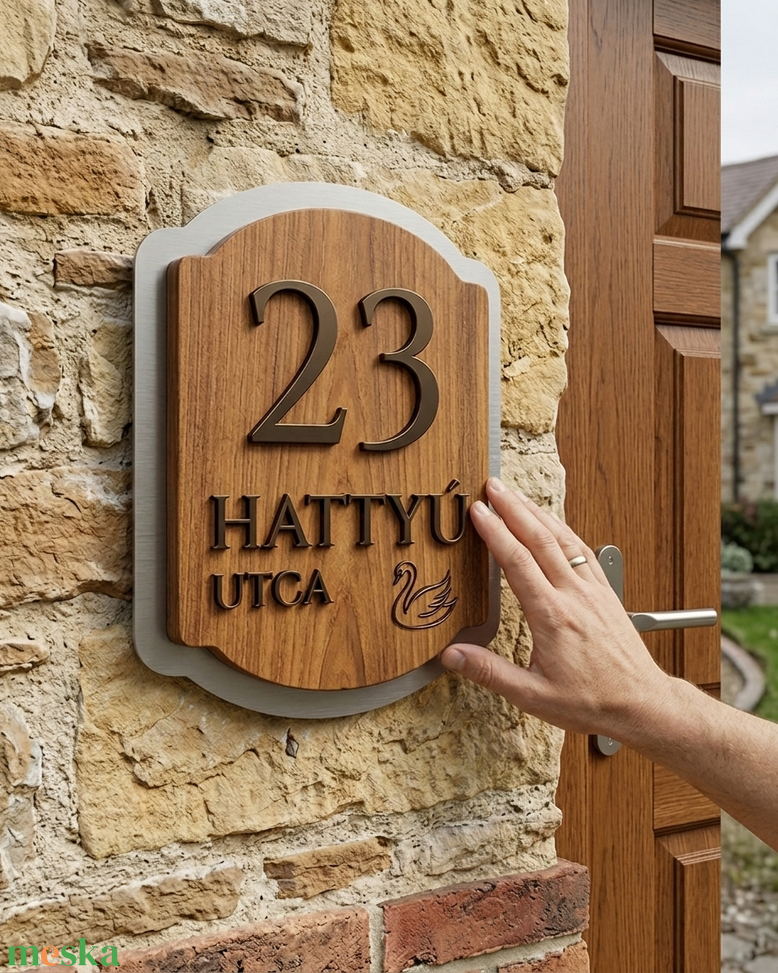 Utcanévtábla, házszámtábla, utcanév tábla, házszám tábla - otthon & életmód - ház & kert - házszám - Meska.hu