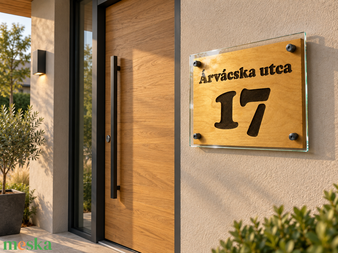 Utcanévtábla, házszámtábla, utcanév tábla, házszám tábla - otthon & életmód - ház & kert - házszám - Meska.hu