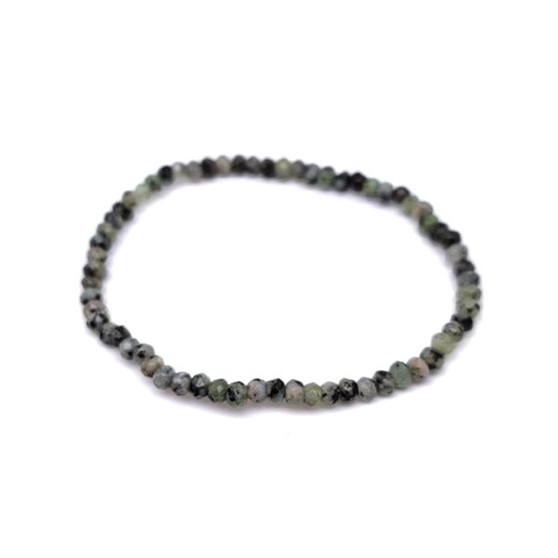 Achát tűz faz szin zöld szürke korong kari 4x3mm - ékszer - karkötő - ásványkarkötő - Meska.hu