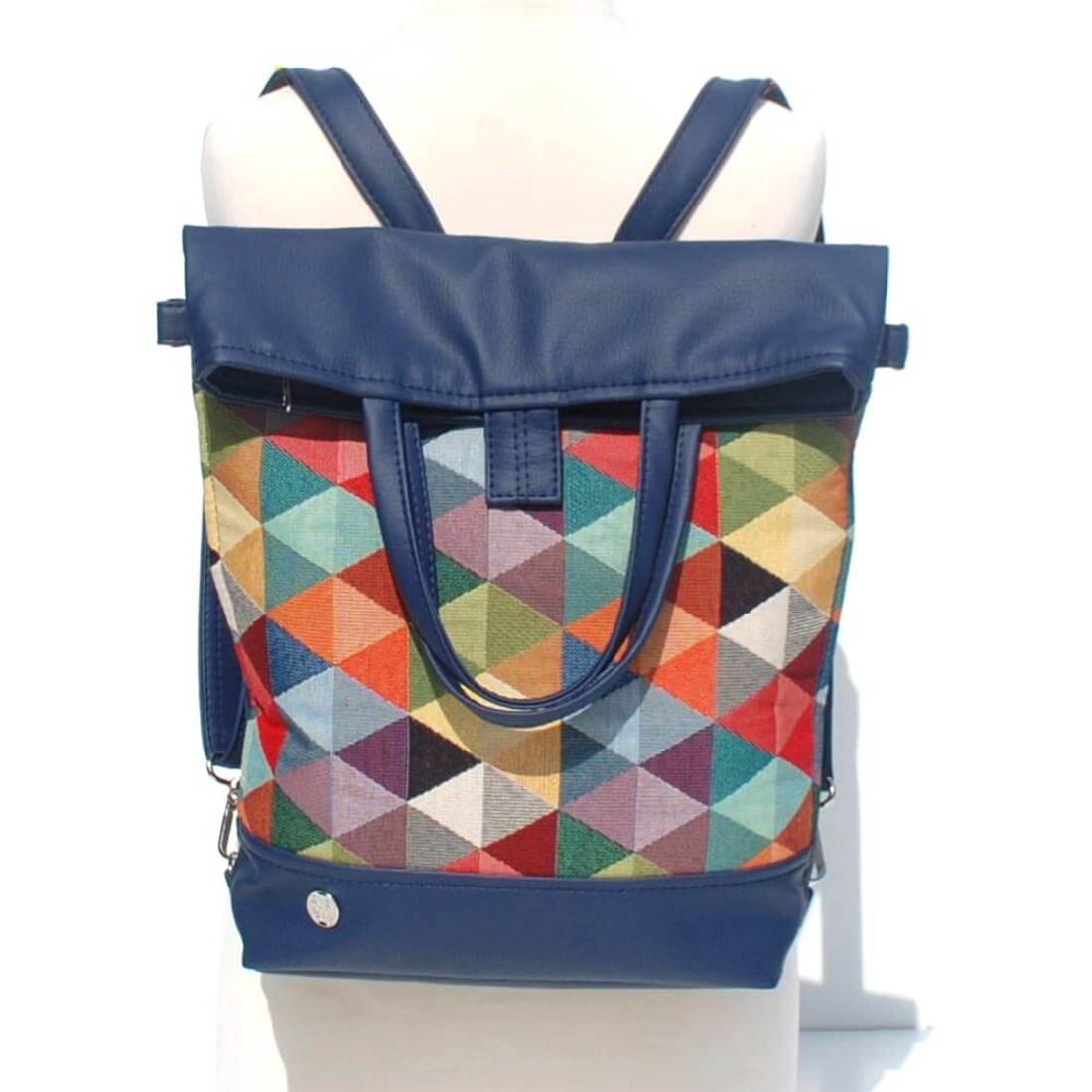 SuziartBag Sötétkék káró mintás 2in1 hátizsák - táska & tok - kézitáska & válltáska - válltáska - Meska.hu SuziartBag Sötétkék káró mintás 2in1 hátizsák - táska & tok - kézitáska & válltáska - válltáska - Meska.hu