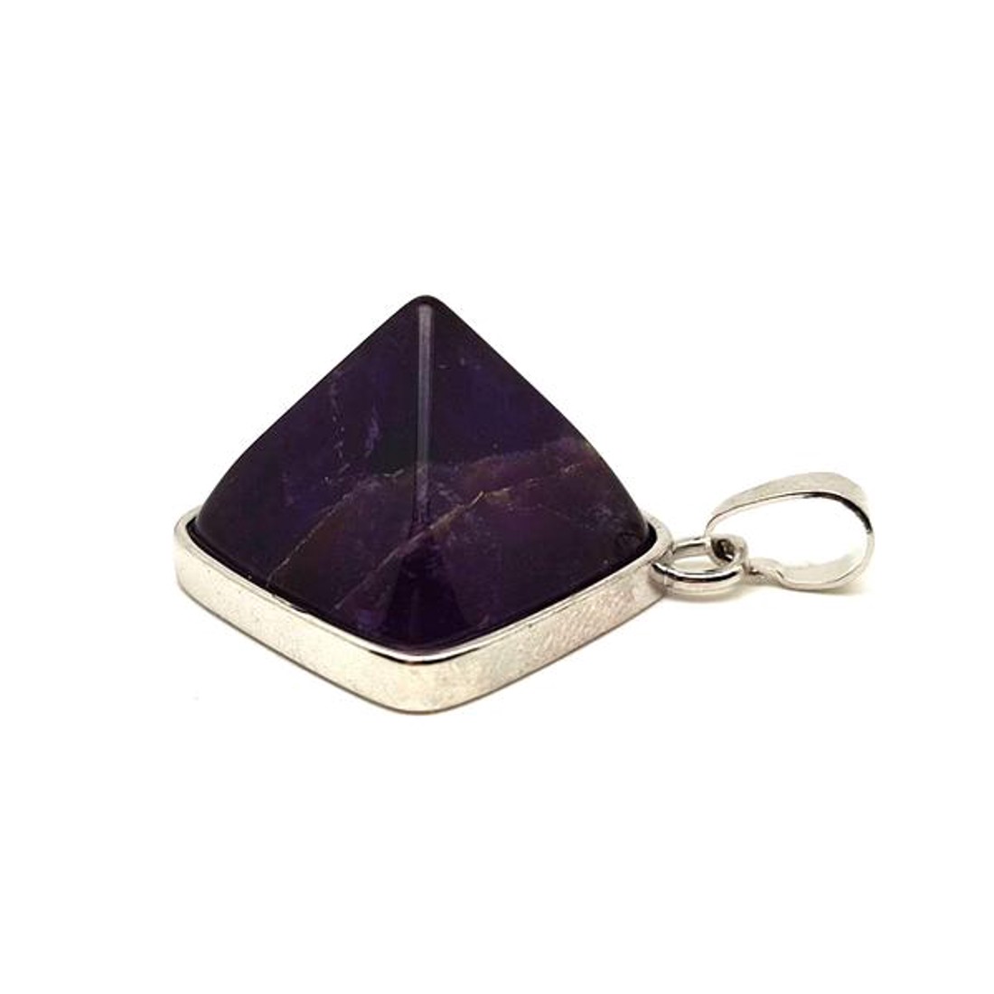Piramis medál fémmel ametiszt 2x2cm - ékszer - nyaklánc - medál - Meska.hu Piramis medál fémmel ametiszt 2x2cm - ékszer - nyaklánc - medál - Meska.hu