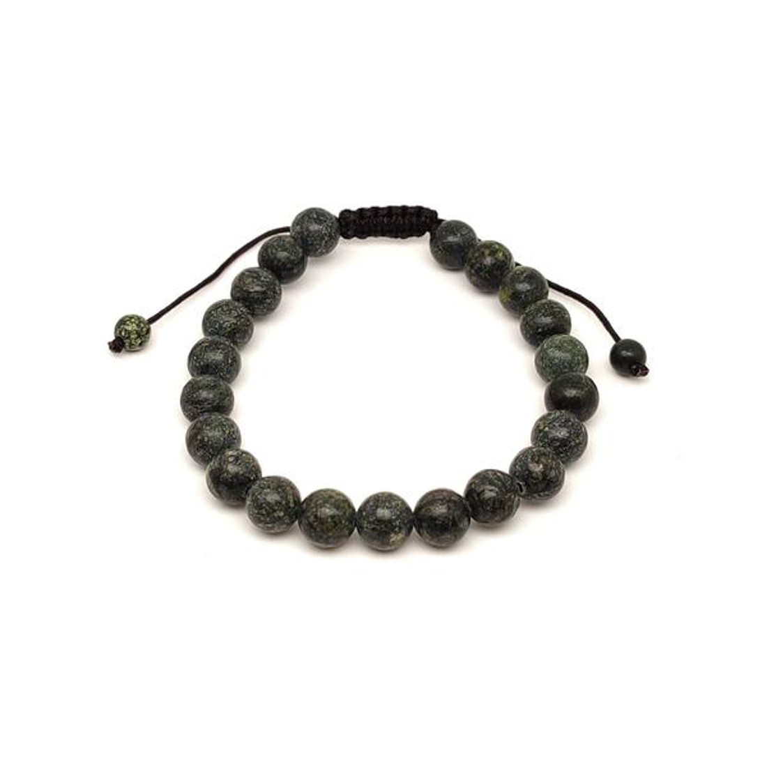 Szerpentin csúszócsomós golyó karkötő 89 mm - ékszer - karkötő - ásványkarkötő - Meska.hu