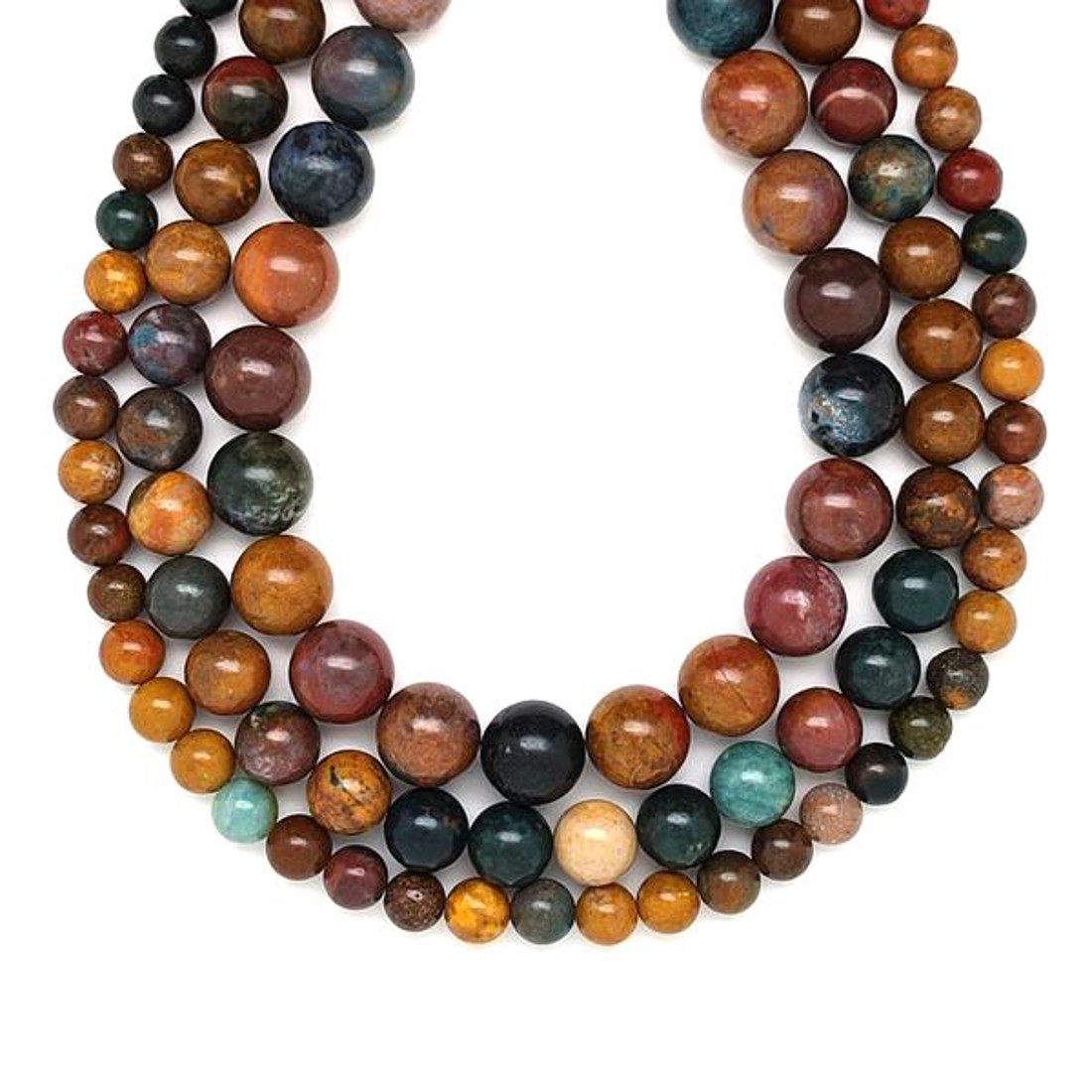 Achát indiai AB golyó 6-7mm  ékszerkészítő alapanyag (füzér) - kellékek & szerszámok - ásvány alapanyag - ásványfüzér - Meska.hu