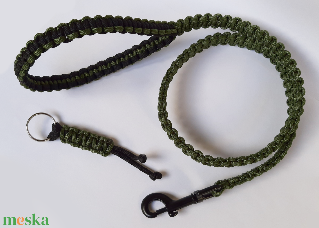 Paracord póráz ajándék kulcstartóval - otthon & életmód - kisállatoknak - kutyáknak - kutya nyakörv, póráz szett - Meska.hu Paracord póráz ajándék kulcstartóval - otthon & életmód - kisállatoknak - kutyáknak - kutya nyakörv, póráz szett - Meska.hu