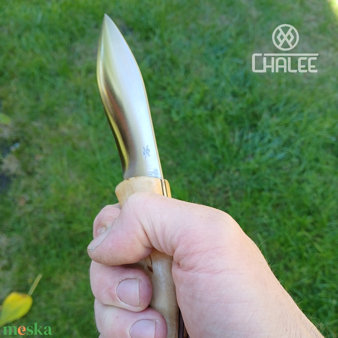 ILTA outdoor kés bőrtokkal - otthon & életmód - konyhafelszerelés, tálalás - sütés, főzés - kés & késtartó - Meska.hu