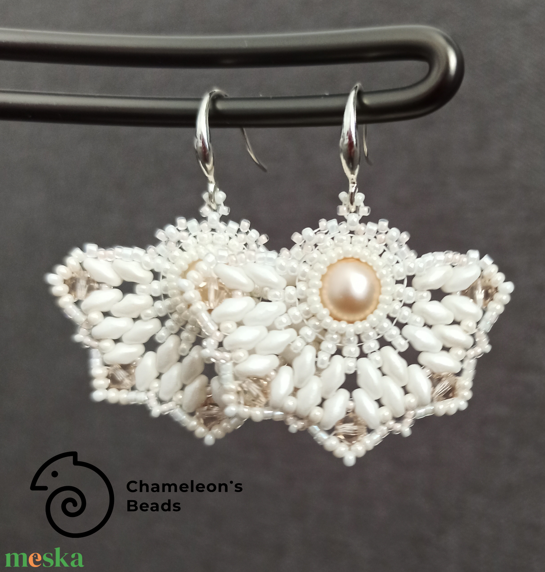 Daisy art déco esküvői fülbevalója - ékszer - fülbevaló - lógó fülbevaló - Meska.hu Daisy art déco esküvői fülbevalója - ékszer - fülbevaló - lógó fülbevaló - Meska.hu