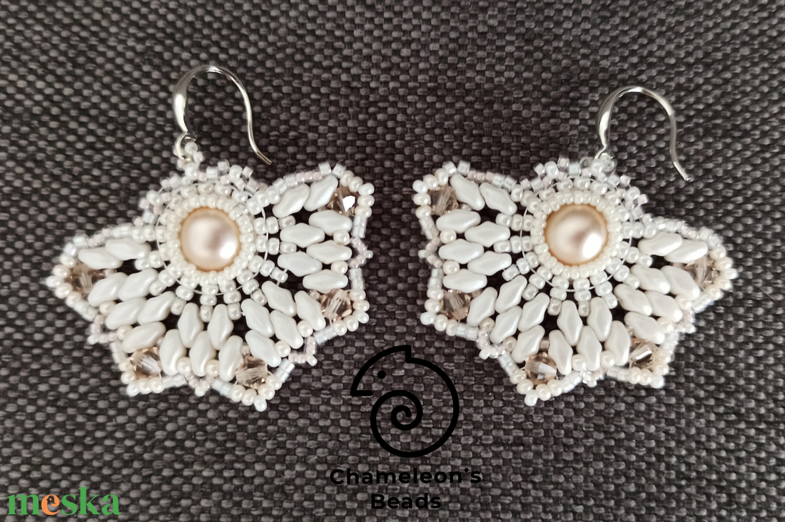 Daisy art déco esküvői fülbevalója - ékszer - fülbevaló - lógó fülbevaló - Meska.hu Daisy art déco esküvői fülbevalója - ékszer - fülbevaló - lógó fülbevaló - Meska.hu
