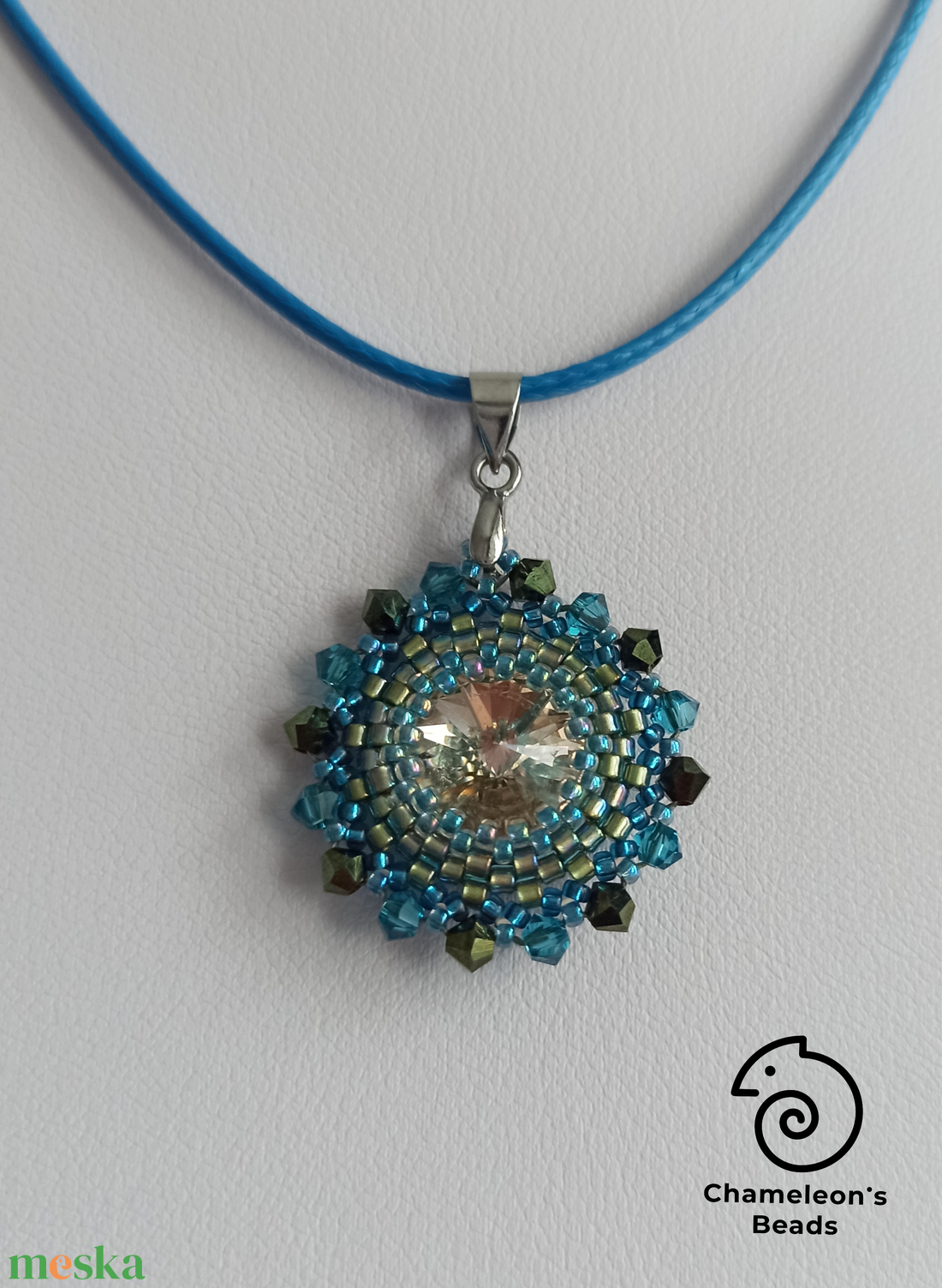 Sky blue and Green Mandala fülbevaló és nyaklánc - ékszer - ékszerszett - Meska.hu Sky blue and Green Mandala fülbevaló és nyaklánc - ékszer - ékszerszett - Meska.hu