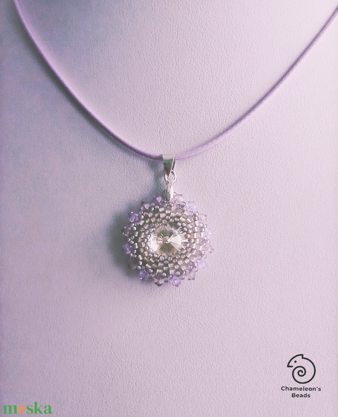 Silver Violet Mandala fülbevaló és nyaklánc - ékszer - ékszerszett - Meska.hu Silver Violet Mandala fülbevaló és nyaklánc - ékszer - ékszerszett - Meska.hu