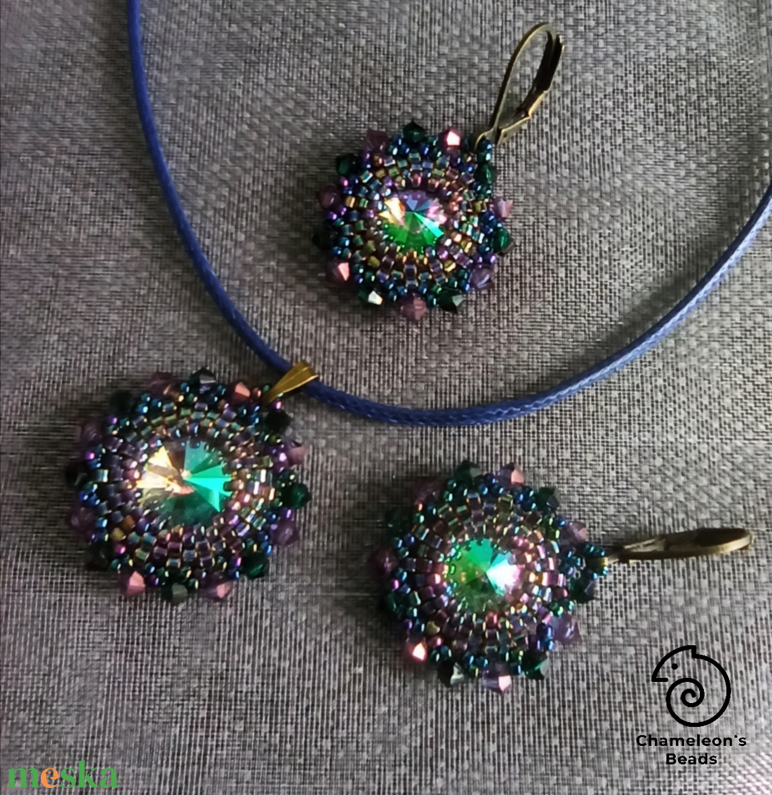 Dark Paradise Mandala fülbevaló és nyaklánc - ékszer - ékszerszett - Meska.hu Dark Paradise Mandala fülbevaló és nyaklánc - ékszer - ékszerszett - Meska.hu