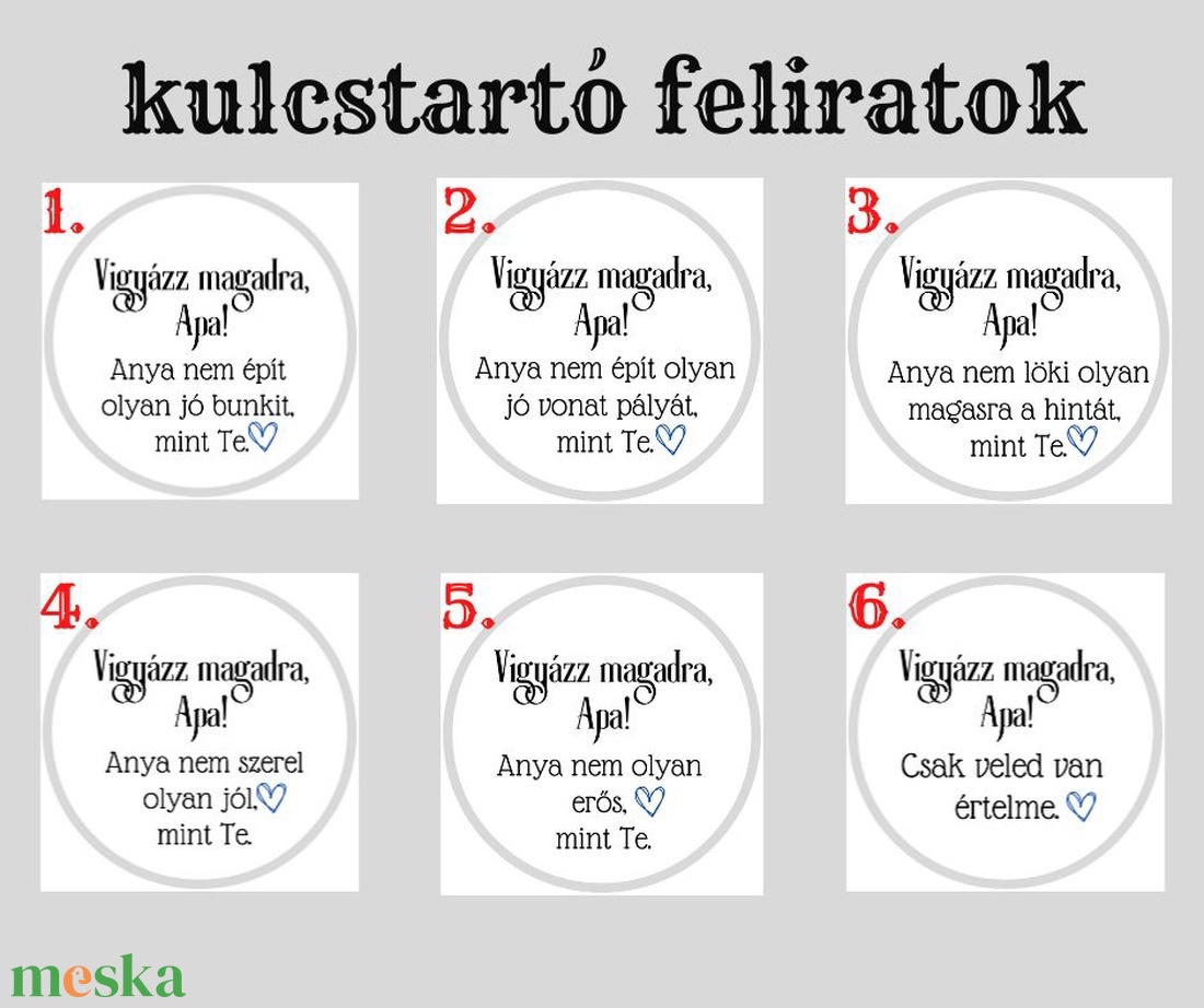 Vigyázz magadra, Apa! - 6 választható felirattal - táska & tok - kulcstartó & táskadísz - kulcstartó - Meska.hu Vigyázz magadra, Apa! - 6 választható felirattal - táska & tok - kulcstartó & táskadísz - kulcstartó - Meska.hu