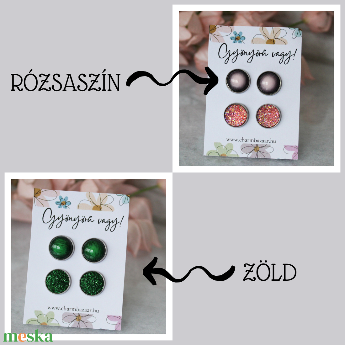 2 pár fülbevaló 6 színben kísérőkártyával - ékszer - fülbevaló - pötty fülbevaló - Meska.hu 2 pár fülbevaló 6 színben kísérőkártyával - ékszer - fülbevaló - pötty fülbevaló - Meska.hu