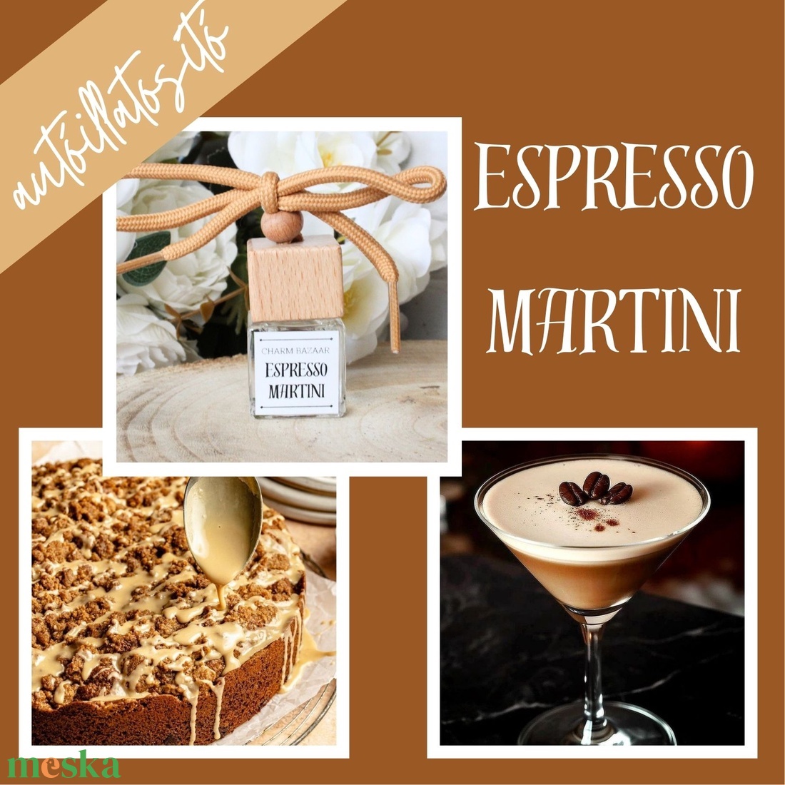 Espresso martini autóparfüm (édes,fűszeres) - otthon & életmód - gyertya, illat, aroma - párologtató - Meska.hu Espresso martini autóparfüm (édes,fűszeres) - otthon & életmód - gyertya, illat, aroma - párologtató - Meska.hu