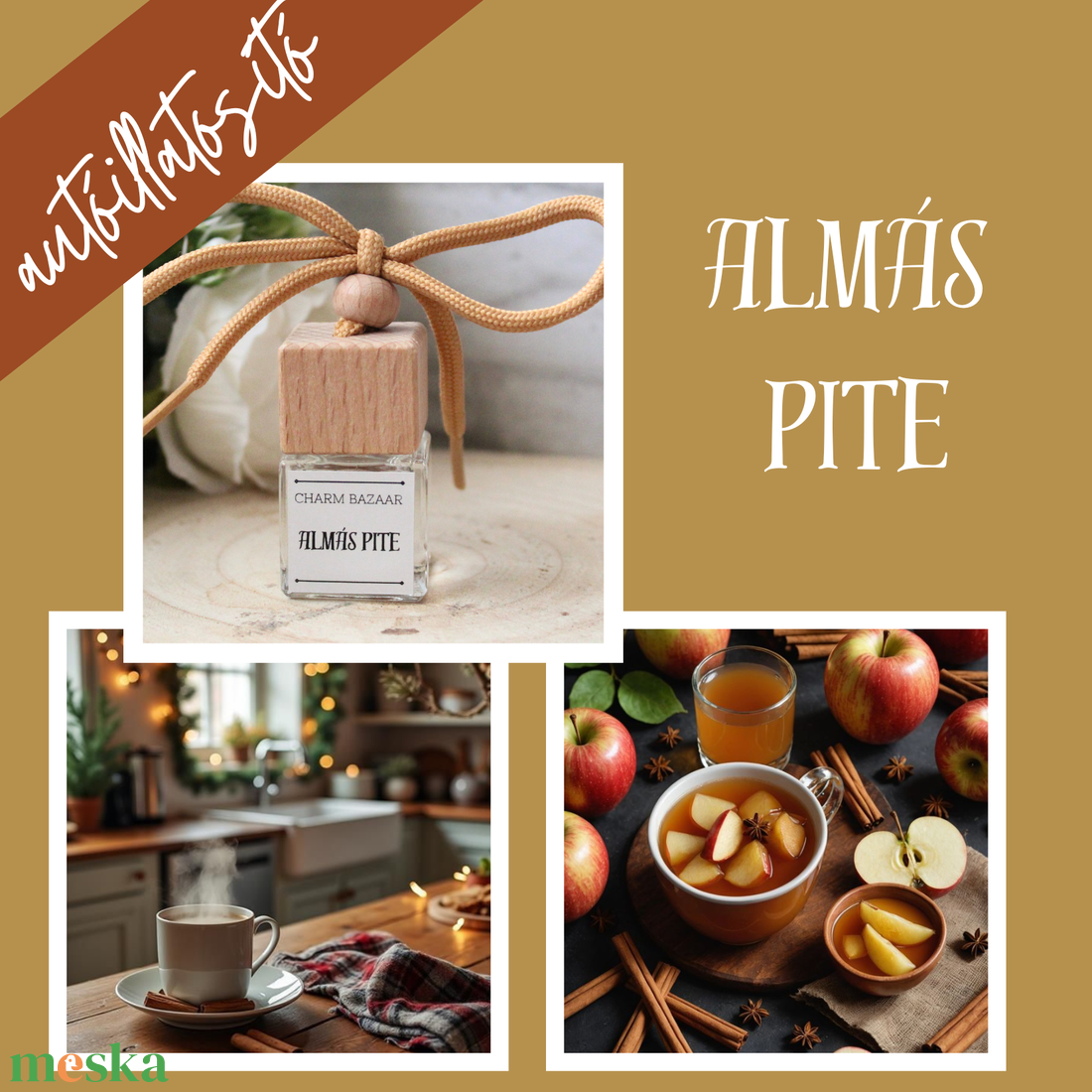 Almás pite autóparfüm (édes fűszeres) - otthon & életmód - gyertya, illat, aroma - párologtató - Meska.hu Almás pite autóparfüm (édes fűszeres) - otthon & életmód - gyertya, illat, aroma - párologtató - Meska.hu
