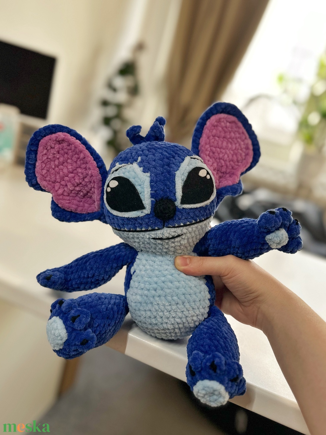 Nagy és puha Stitch plüss játék. - játék & sport - plüssállat & játékfigura - plüss mesefigurák - Meska.hu
