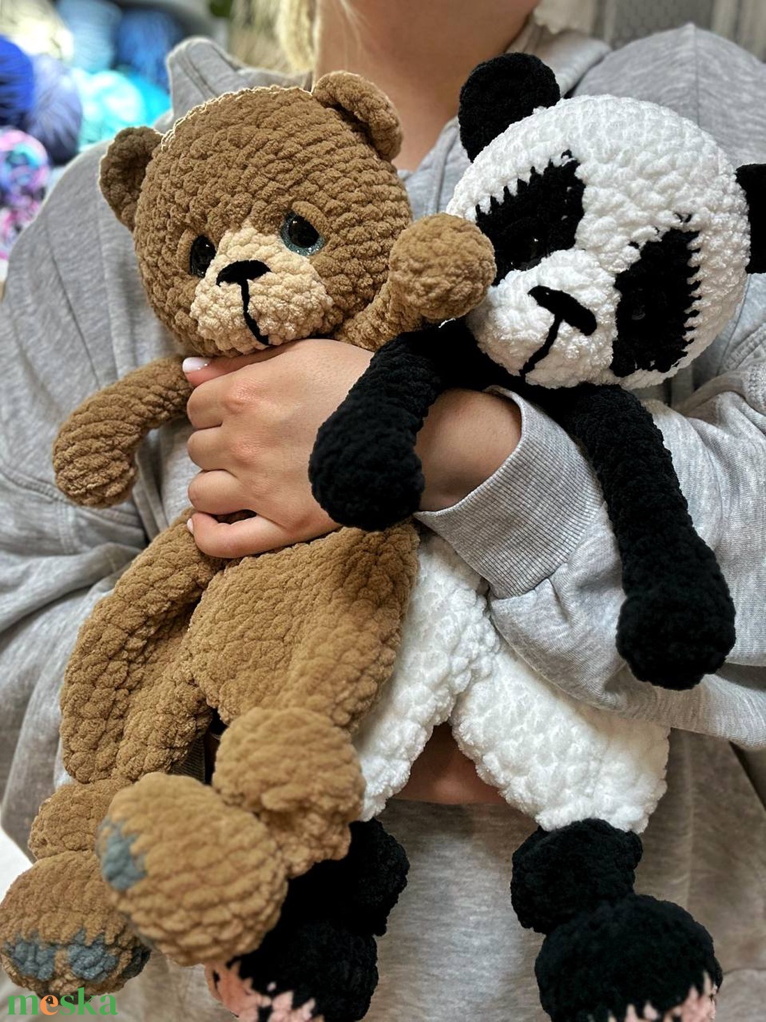 Nagy Alvós Mackó/Panda - játék & sport - plüssállat & játékfigura - maci - Meska.hu