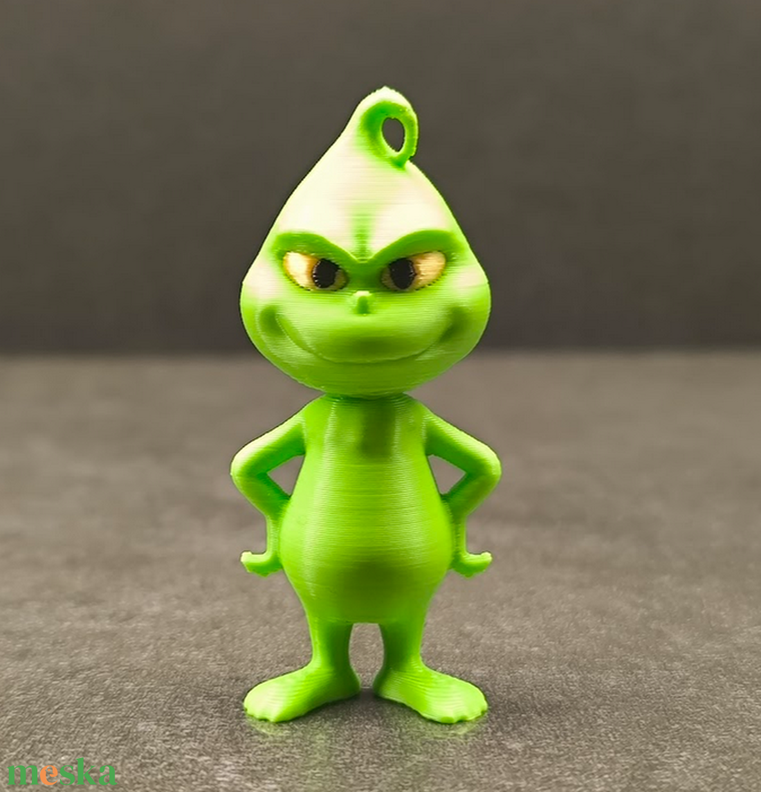 Karácsonyi Grincs figura Kulcstartó Karácsonyfadísz Grinch Kézműves Dekor - kellékek & szerszámok - dekorációs kellékek - figurák - Meska.hu
