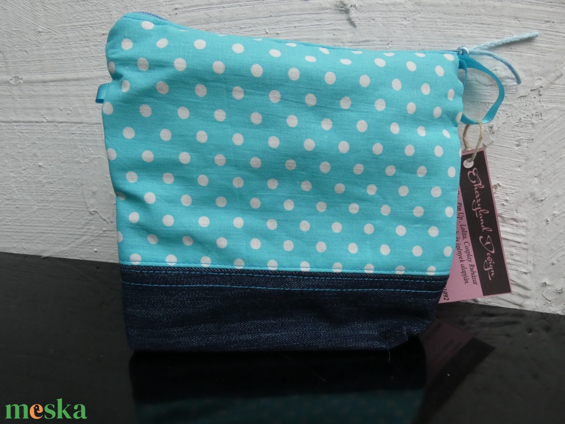 Színes Pöttyös neszesszer - táska & tok - neszesszer - Meska.hu