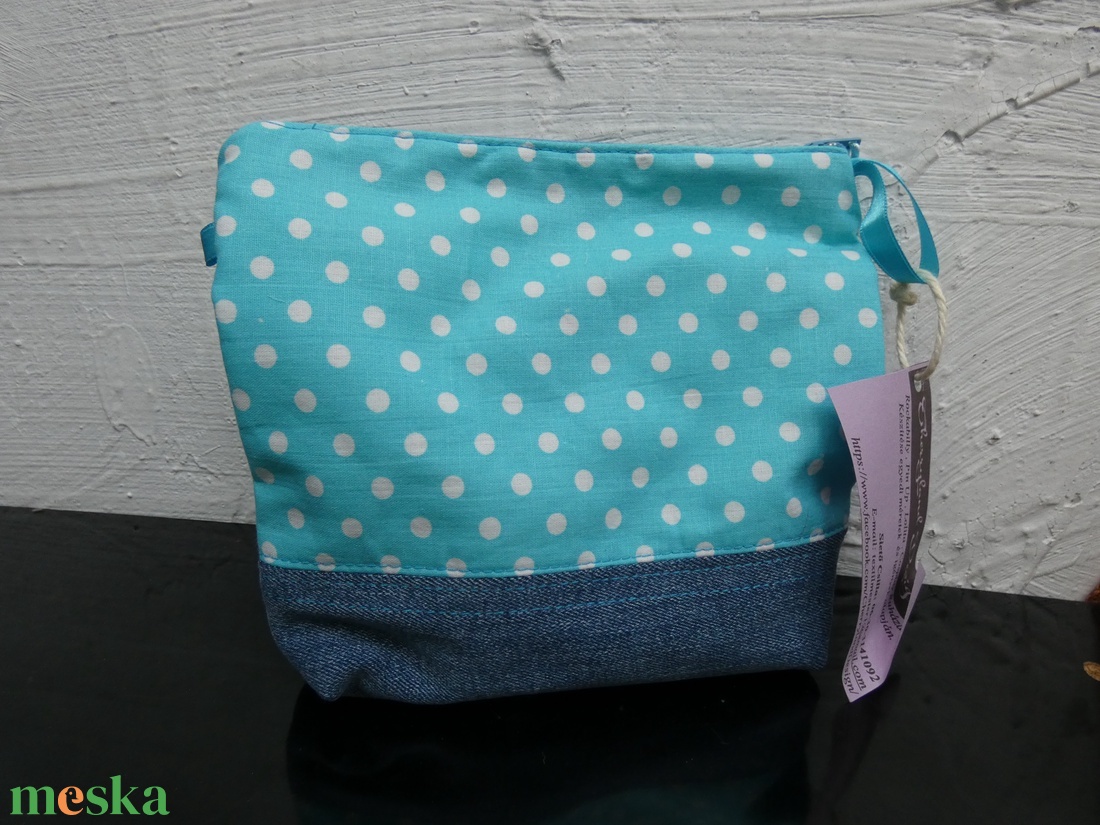 Színes Pöttyös neszesszer - táska & tok - neszesszer - Meska.hu