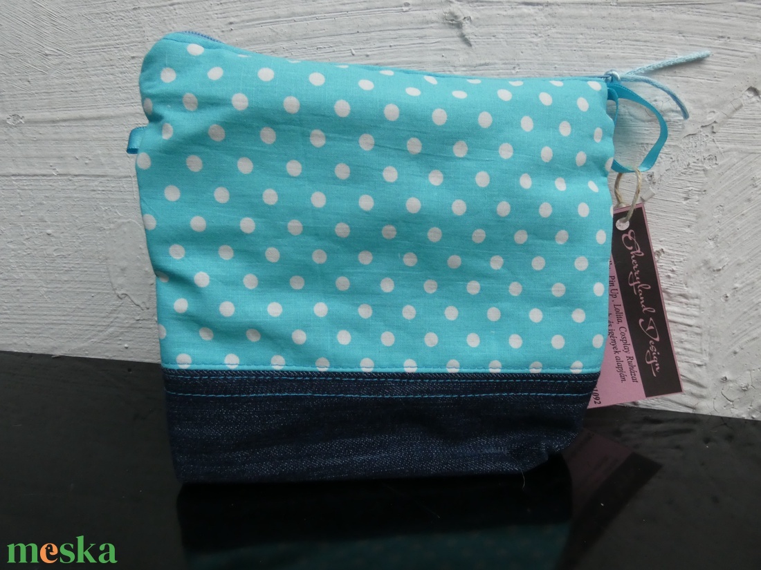 Színes Pöttyös neszesszer - táska & tok - neszesszer - Meska.hu